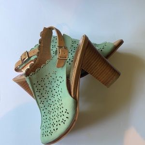 * Peep toe Booties with chunky heel - Miss Alright heels